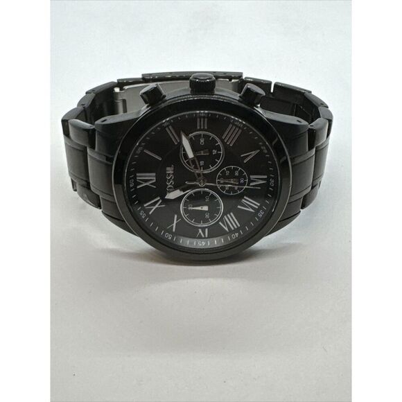 Fossil Small Flyn BQ1743 Men's Black Stainless Steel Analog Dial Watch JNA359 - Picture 5 of 11